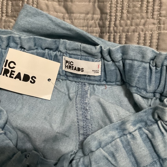 Epic Threads Girls Solid Chambray Light Wash Jogger Pants Size Small NWT - Picture 5 of 5